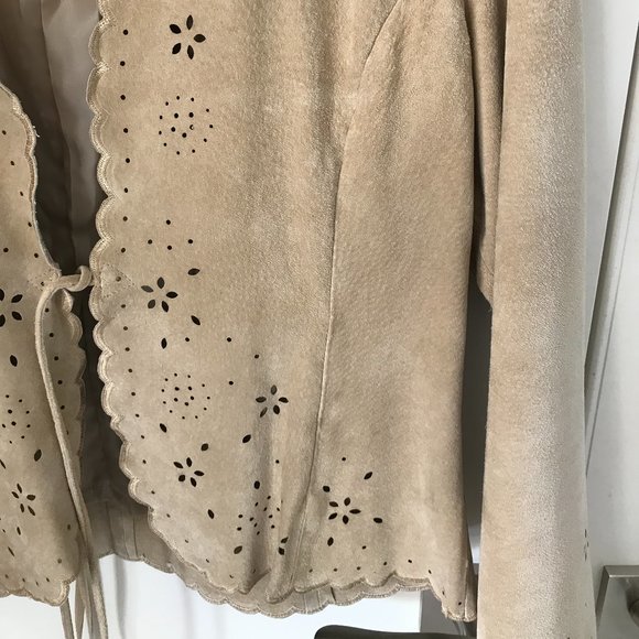 Suede open front jacket - Picture 3 of 8